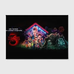 Холст прямоугольный Stranger things Очень странные дела - фото 2