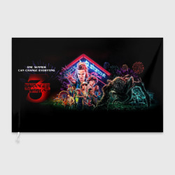 Флаг 3D Stranger things Очень странные дела