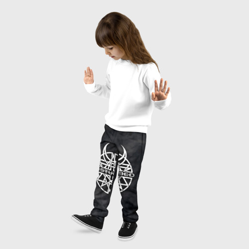 Детские брюки 3D с принтом DISTURBED, фото на моделе #1