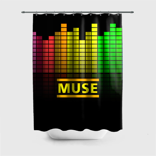 Штора 3D для ванной MUSE BAND