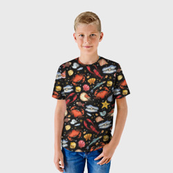 Детская футболка 3D Морские обитатели - фото 2
