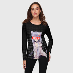 Женский лонгслив 3D Senpai anime neko girl - фото 2