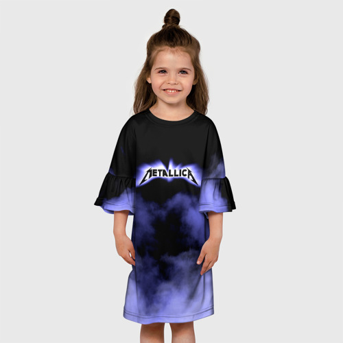 Детское платье 3D Metallica, цвет 3D печать - фото 4