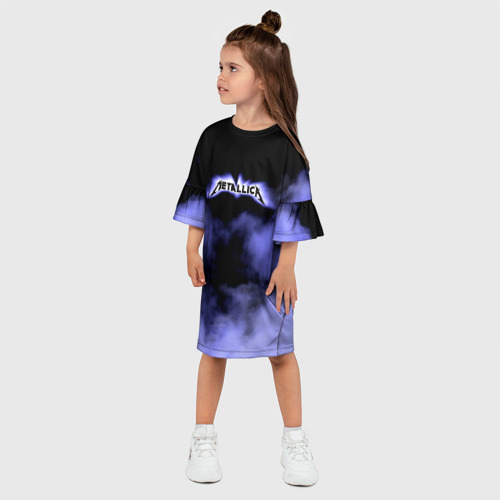 Детское платье 3D Metallica, цвет 3D печать - фото 3