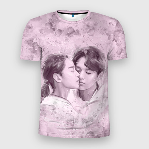 Мужская футболка 3D Slim Син Хе Сон и Ким Мён Су, цвет 3D печать