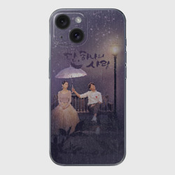 Чехол для iPhone 15 силиконовый с защитой камеры Миссия ангела: Любовь