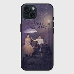 Чехол силиконовый для Apple iPhone 15 матовый Миссия ангела: Любовь