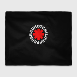 Плед 3D Red Hot chili peppers logo on black