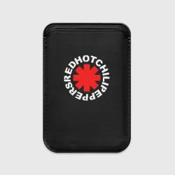 Картхолдер Magsafe магнитный Red Hot chili peppers logo on black