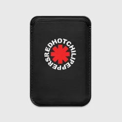Картхолдер Magsafe магнитный Red Hot chili peppers logo on black