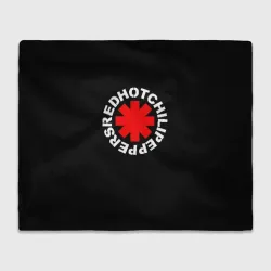 Плед 3D Red Hot chili peppers logo on black