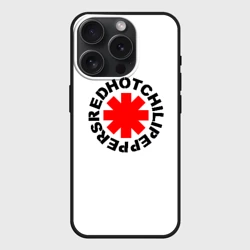 Чехол силиконовый для Apple iPhone 15 Pro Мax матовый Red Hot chili peppers