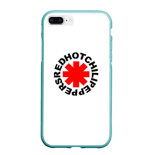 Чехол для iPhone 7Plus/8 Plus матовый Red Hot chili peppers, цвет мятный