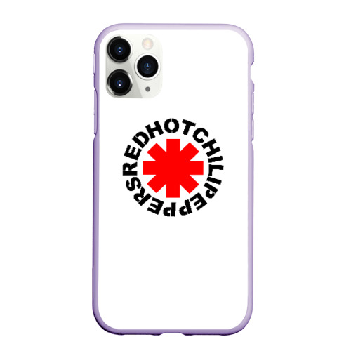 Чехол для iPhone 11 Pro матовый Red Hot chili peppers, цвет светло-сиреневый