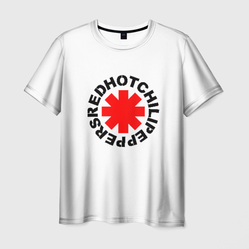 Мужская футболка с принтом Red Hot chili peppers, вид спереди №1