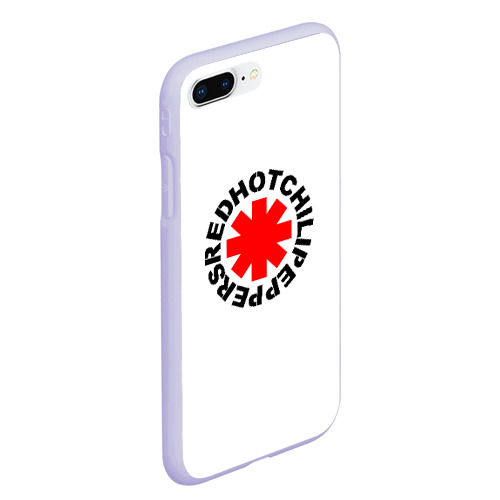 Чехол для iPhone 7Plus/8 Plus матовый Red Hot chili peppers, цвет светло-сиреневый - фото 3