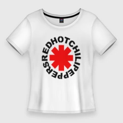 Женская футболка 3D Slim Red Hot chili peppers