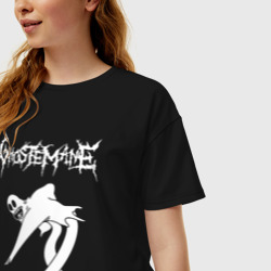 Женская футболка хлопок Oversize Ghostemane - фото 2