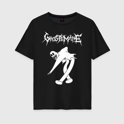 Женская футболка хлопок Oversize Ghostemane, цвет черный