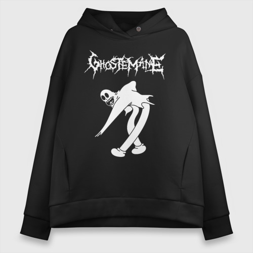 Женское худи Oversize хлопок Ghostemane, цвет черный