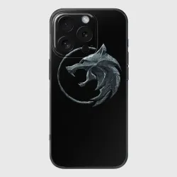 Чехол для iPhone 16 Pro силиконовый с защитой камеры Wolf