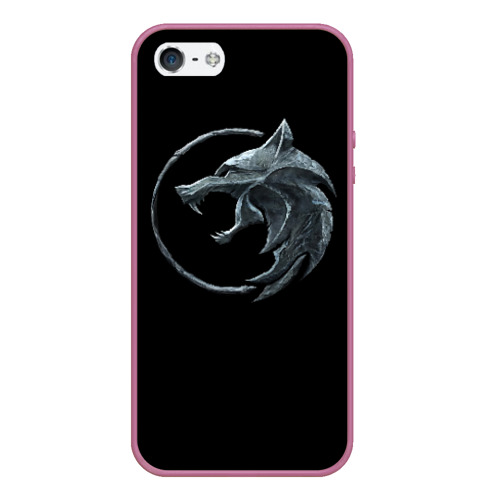 Чехол для iPhone 5/5S матовый Wolf, цвет розовый