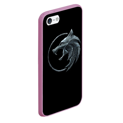 Чехол для iPhone 5/5S матовый Wolf, цвет розовый - фото 3