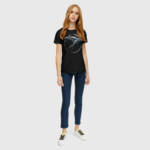 Женская футболка 3D с принтом Ciri, вид сбоку #3