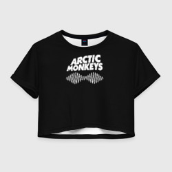 Женская футболка Crop-top 3D Arctic Monkeys