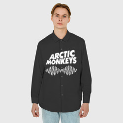 Мужская рубашка oversize 3D Arctic Monkeys - фото 2