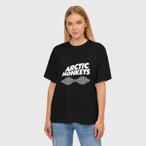 Женская футболка oversize 3D Arctic Monkeys, цвет 3D печать - фото 3