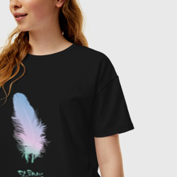 Женская футболка хлопок Oversize Дан ,последняя миссия ангела - фото 2