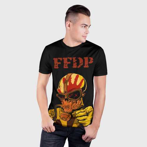Мужская футболка 3D Slim Five finger death Punch, цвет 3D печать - фото 3