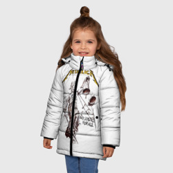 Зимняя куртка для девочек 3D Metallica - фото 2