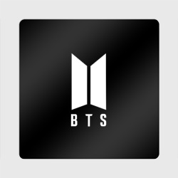 Магнит виниловый Квадрат BTS лого белое