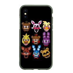 Чехол для iPhone XS Max матовый Five Nights at Freddy