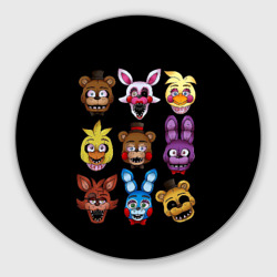 Круглый коврик для мышки Five Nights at Freddy