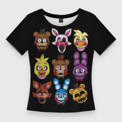 Женская футболка 3D Slim Five Nights at Freddy