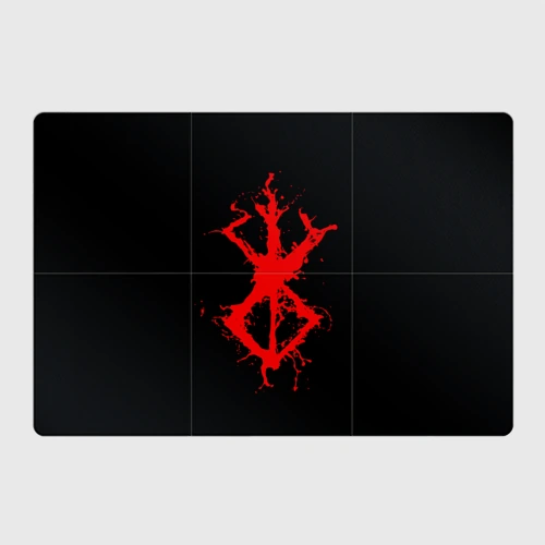 Магнитный плакат 3Х2 Berserk logo elements red