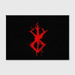 Холст прямоугольный Berserk logo elements red - фото 2