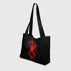 Пляжная сумка 3D Berserk logo elements red - фото 2