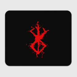 Прямоугольный коврик для мышки Berserk logo elements red
