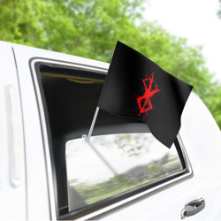 Флаг для автомобиля Berserk logo elements red - фото 2