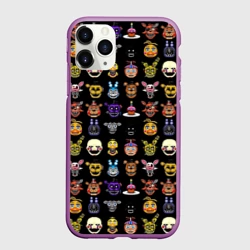 Чехол для iPhone 11 Pro матовый Five Nights at Freddy