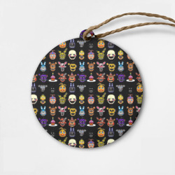 Деревянная игрушка круг Five Nights at Freddy