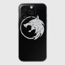 Чехол для iPhone 15 Pro силиконовый с защитой камеры Ведьмак