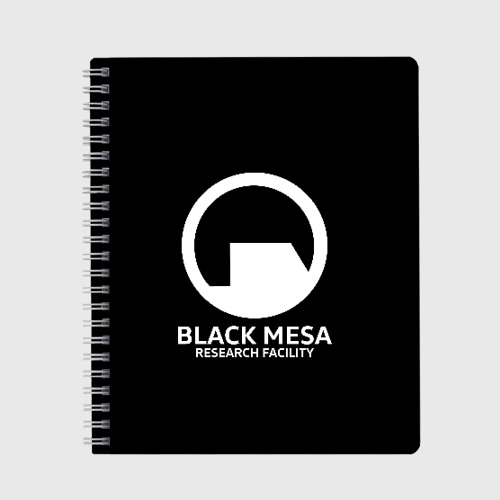Тетрадь с принтом Black Mesa, вид спереди №1