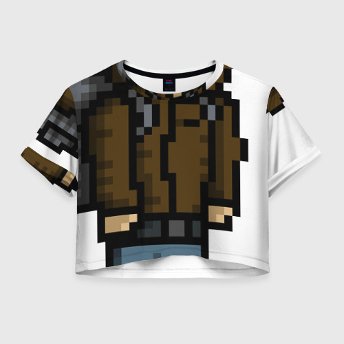 Женская футболка Crop-top 3D Adventurer Фото 01 Женская футболка Crop-top 3D Adventurer Фото 01