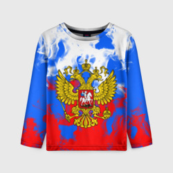 Детский лонгслив 3D Russia Flame Collection