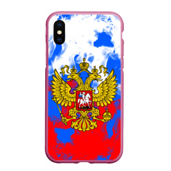 Чехол для iPhone XS Max матовый Russia Flame Collection